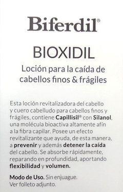 Loción Para Caída De Cabello Biferdil Bioxidil Ampolla 3un en internet
