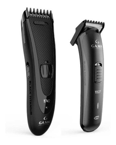 Cortadora De Pelo Gama Black Titanium T747 + Trimmer Barba