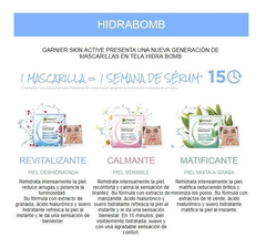 Mascarilla Hidratante Garnier Hidra Bomb Tela Matificante - Tienda Ramona