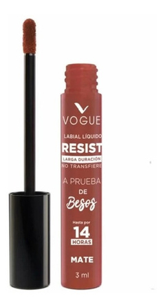 Labial Liquido Vogue Resist Larga Duracion Acabado 100% Mate en internet