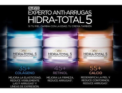 Crema Antiarrugas Hidra Total 5 Loreal 35+ Con Colageno - Tienda Ramona