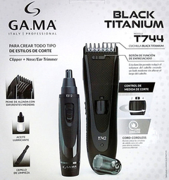 Cortadora De Pelo Gama Black Titanium T744 + Trimmer Nariz en internet