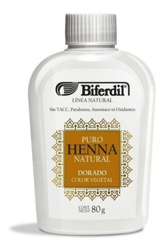 Henna Natural Coloracion Biferdil Color Vegetal Polvo 80g