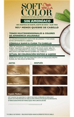 Tintura Coloracion Wella Soft Color Sin Amoniaco Kit