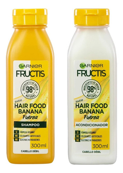 Shampoo + Acodicionador Garnier Fructis Hair Food Banana