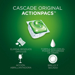 Detergente Lavavajillas Cascade Original Pack 25 Capsulas - Tienda Ramona