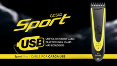 Imagen de Cortadora De Pelo Gama Gcs544 Sport Usb+ Trimer Nariz Y Oido