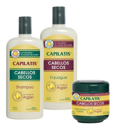 Shampoo+ Enjuague+ Tratamiento Capilar Capilatis Cab. Secos