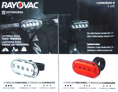 Linterna de bicicleta frontal 2-Super LED's Recargable – Rayovac