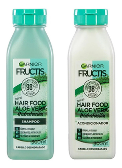 Shampoo + Acodicionador Garnier Fructis Hair Food Aloe Vera