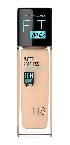 Imagen de Base Líquida Maybelline Fit Me Matte Y Sin Poros Con Fps 22