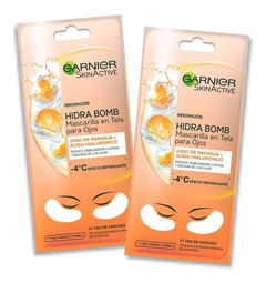 Mascarilla Para Ojos Tela Garnier Hidra Bomb J. Naranja 2un en internet