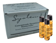 Tratamiento Ampolla Restaurador Keratinico System 3 Pack 12u