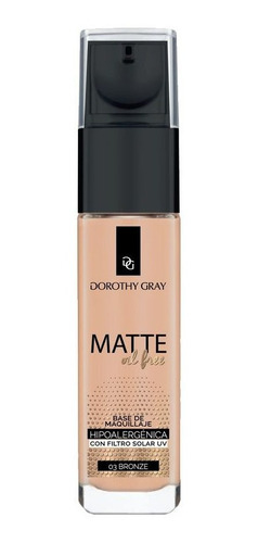 Base Maquillaje Hipoalergénico Dorothy Gray Matte Filtro Uv - tienda online