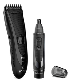 Cortadora De Pelo Gama Black Titanium T744 + Trimmer Nariz