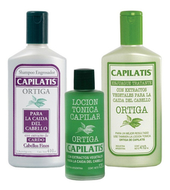 Shampoo Cabellos Finos + Enjuague + Locion Capilatis Ortiga