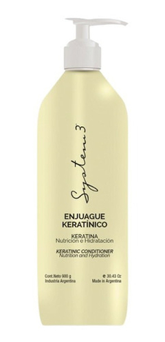 Acondicionador Enjuague Keratinico System 3 Nutritivo 1070g - tienda online