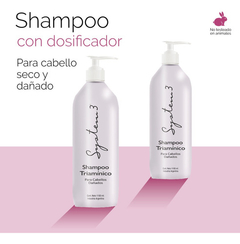 Shampoo Triaminico System 3 Cabello Seco Y Dañado 1100ml - Tienda Ramona