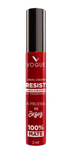 Labial Liquido Vogue Resist Larga Duracion Acabado 100% Mate - comprar online