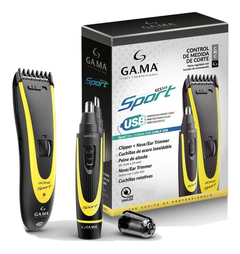 Cortadora De Pelo Gama Gcs544 Sport Usb+ Trimer Nariz Y Oido