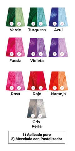 Imagen de Colorante Semipermanente Policrom Fashion Colors De Silkey