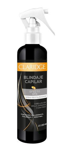 Spray Tratamiento Blindaje Capilar Claridge Efecto Btx