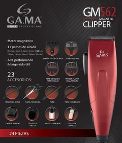 Cortadora De Pelo Gama Gm562 24 Piezas Con Capa Barbero - comprar online