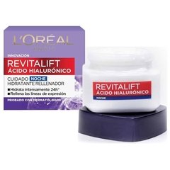 Crema Antiarrugas Loreal Revitalift Acido Hialuronico Noche