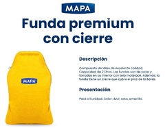 Bolsa De Agua Caliente 2lts Mapa Con Funda De Polar Y Cierre - comprar online
