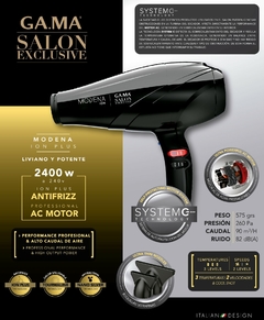 Secador De Pelo Gama Modena Ion Plus 2400w Salon Profesional en internet