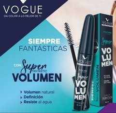 Mascara Pestañas Vogue Fantastic Volumen Negro Waterproof - comprar online