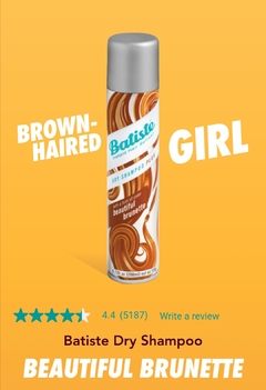 Shampoo Seco En Aerosol Batiste Beautiful Brunette Con Color - Tienda Ramona