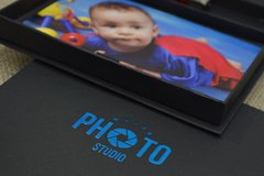 Kit com 30 caixas para pen drive e fotos 10x15 Azul - comprar online