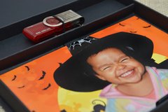 Kit com 30 caixas para pen drive e fotos 10x15 Azul - loja online