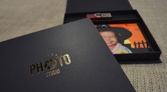 Kit com 30 caixas para pen drive e fotos 10x15 Dourado - loja online
