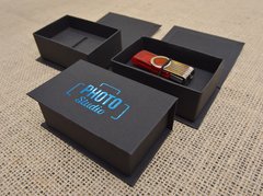 Kit com 30 Caixas de Pen Drive Azul - Caixas e Brindes