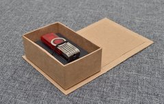Imagem do Kit com 30 Caixas de Pen Drive Kraft gravação Prata