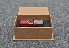 Kit 100 Caixas de Pen Drive Kraft gravação Prata - loja online