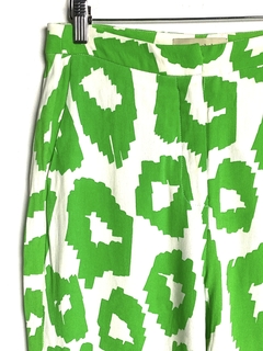 Pantalon Jazmin Chebar T.28 Verde Y Blanco (84866) - comprar online