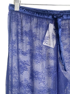 Pantalon Victoria Secret T.XS Azul Encaje (82640) - comprar online