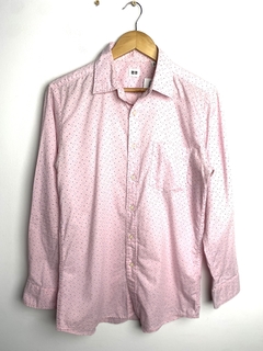 Camisa Uniqlo T.M Estampa Rosa (V3611)