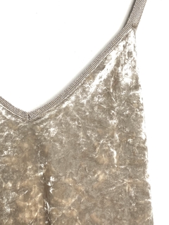 Remera Velvet beige Zara T.S (V1365) - comprar online