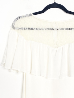 Vestido blanco corto paris T.S (V2160) - comprar online