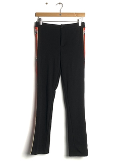 Pantalon Agustina saquer T.M Negro Con Franjas (79250)