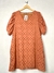 Vestido ZARA T.L Terracota Broderi (90015)