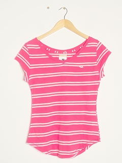 Remera Hollister T.S Rosa Rayas (78935)