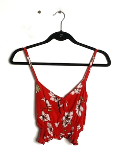 Top rojo flores T.S (V1333)