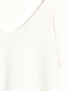 Vestido broderi blanco T.U (V1242) - comprar online