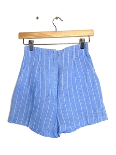 short azul h&m lineas T.32 (V2124)