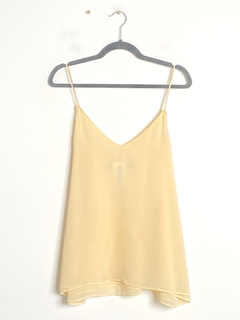 Musculosa Gasa Manteca Zara T.XL (V1063)